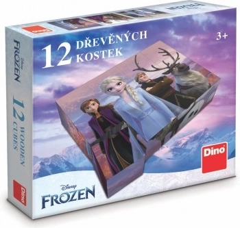 Holzlizenzwürfel FROZEN II – 12 Würfel