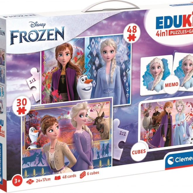 Spieleset Frozen 4in1 CLEMENTONI