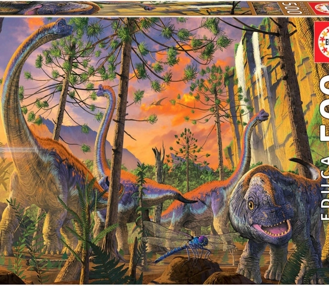 Puzzle EDUCA neugieriger Dino – 500 Teile
