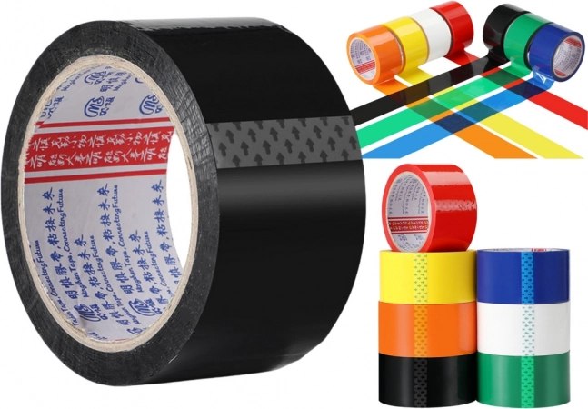 schwarzes Acryl-Verpackungsband 48 mm x 50 yd