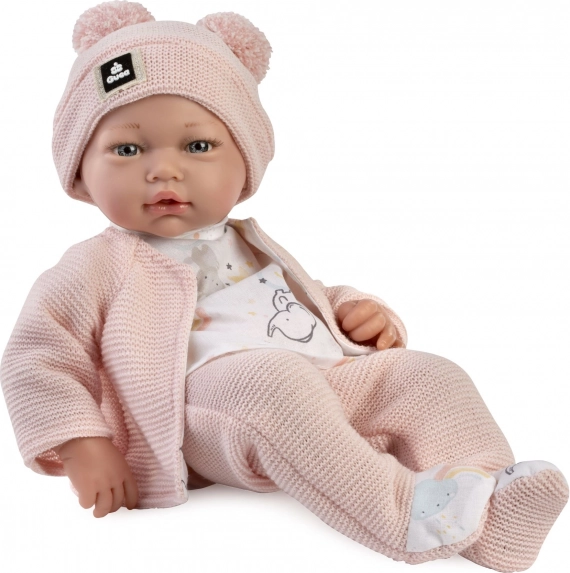 Realistische Babypuppe mit weichem Stoffkörper 36 cm