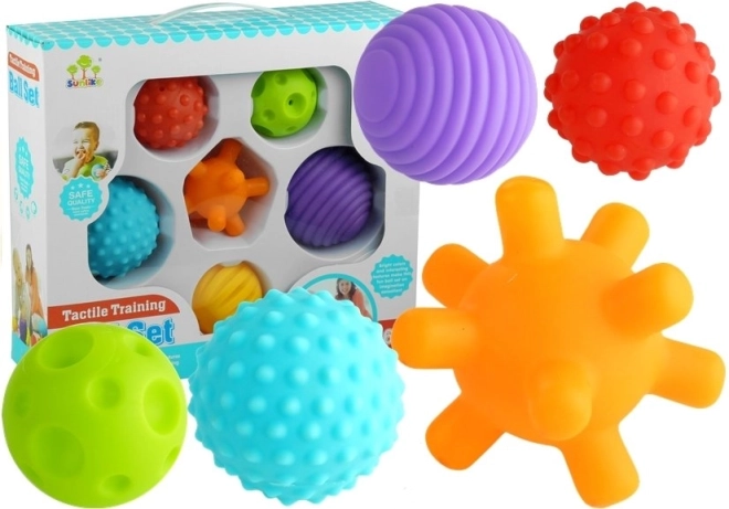 Sensorische Bälle für Babys – Set mit 6 Stück