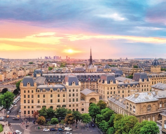 Panorama-Puzzle Aussicht von der Kathedrale Notre-Dame 1000 Teile