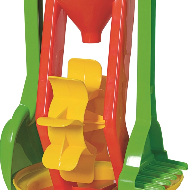 Androni Sand Set mit Schleifmaschine Höhe 26 cm – Rot