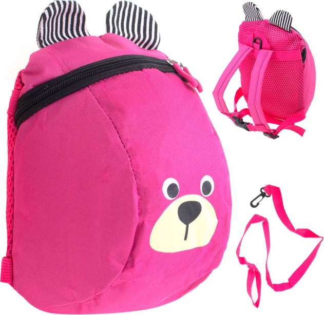 Rucksack für Kleinkinder Bären-Design in Rosa – Rosa