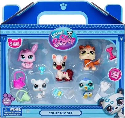 Littlest Pet Shop Winter-Besties Sammelset – 5 Haustierchen