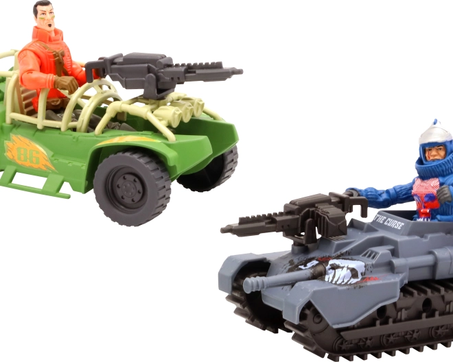 The Corps! Soldat mit Militärfahrzeug 14 cm
