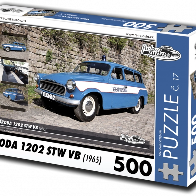 RETRO-AUTA Puzzle Nr. 17 Škoda 1202 STW VB (1965) 500 Teile