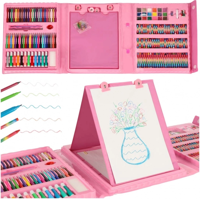 Rosa Kunstset für Kinder