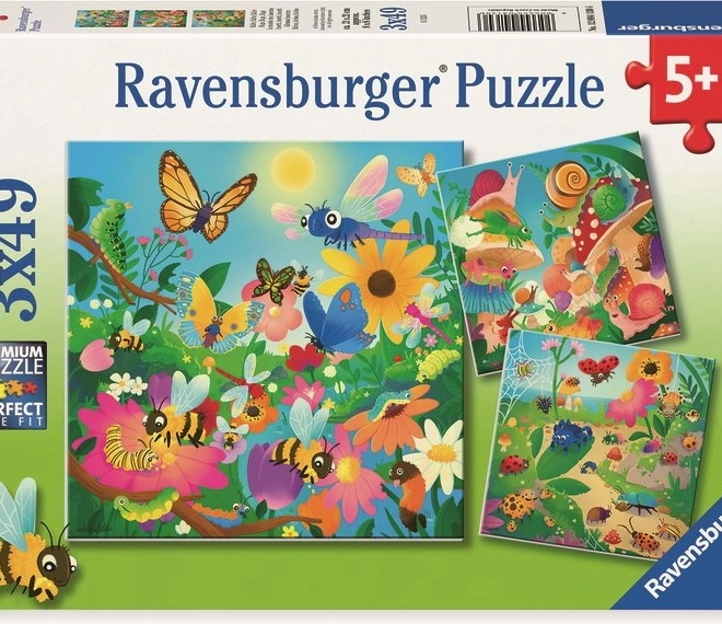 Puzzle Insektenfreunde 3x49 Teile