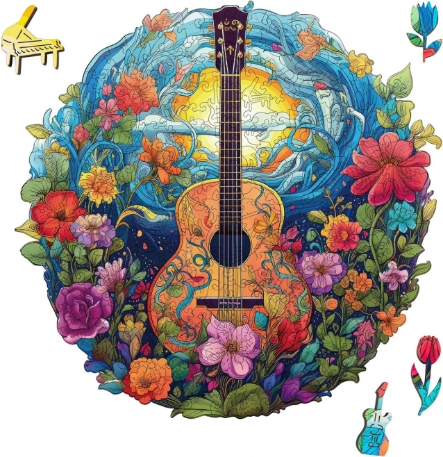Holzpuzzle Gitarre 200 Teile