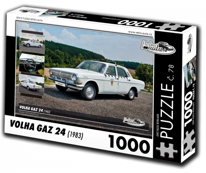 Puzzle Retro-Autos Wolga GAZ 24 (1983) – 1000 Teile
