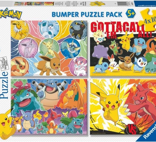 Pokémon-Puzzle 4x100 Teile