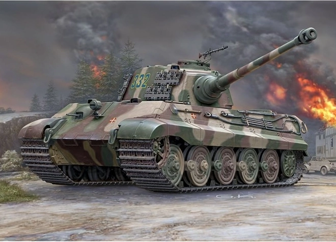 Plastikmodell Tiger II Henschel-Turm