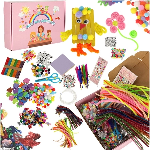 Kreativset für Kinder XXL 1200 Teile – Kunst- und Bastelprojekte