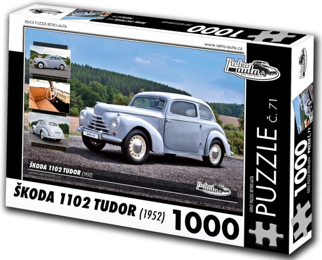 Puzzle Retro Autos Škoda 1102 Tudor 1952 1000 Teile