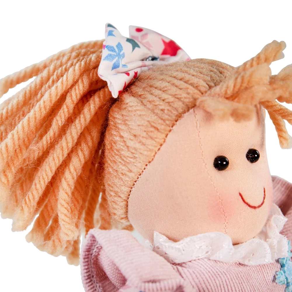Bigjigs Puppe Zoe – 25 Cm Weiche Stoffpuppe Zum Kuscheln Und Spielen