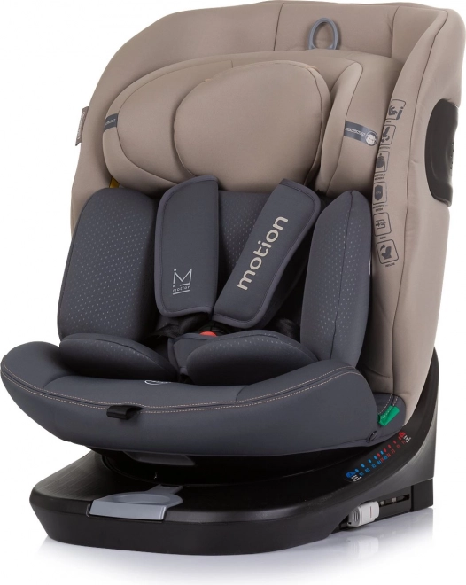 Chipolino Kindersitz Motion i-Size 40-150cm Isofix 360 Macadamia