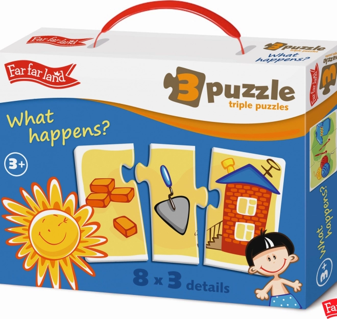Far Far Land Puzzle-Dreiergruppen – 8 Bilder