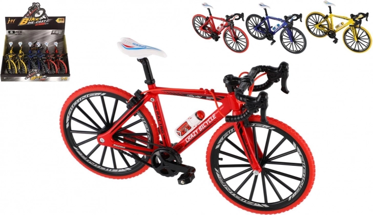 Fingerfahrrad Metall/Kunststoff 19 cm in verschiedenen Farben