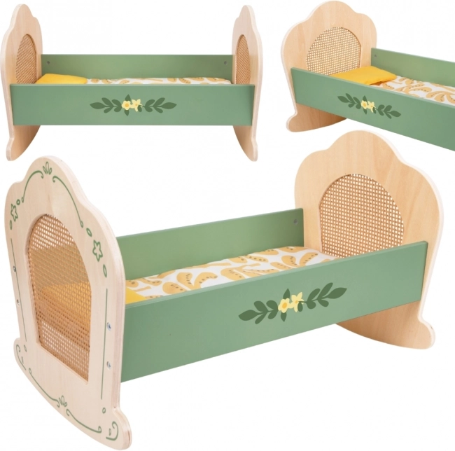 Vintage Holz Wiege für Puppen