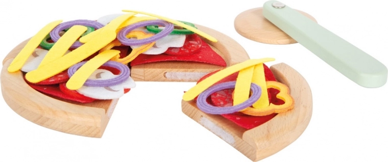 Komplettes Pizza-Set mit Tablett