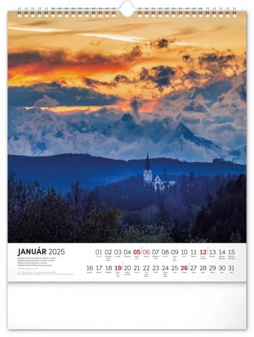 Notique Wandkalender Zauberhaftes Slowakei 2025