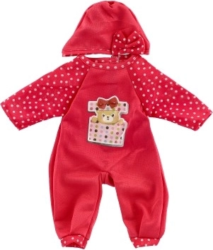 Niedliches Kleid mit Punkten und Mützchen