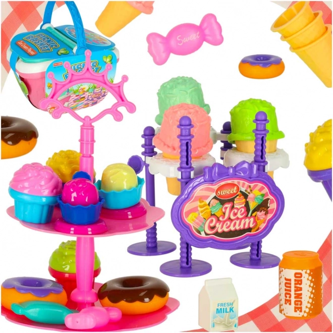 Picknickkorb mit Desserts