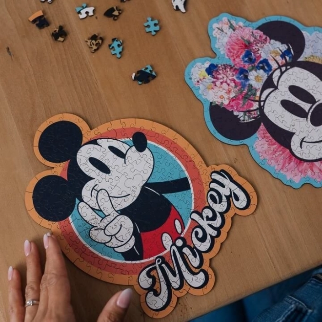 Holzpuzzle Retro Disney Micky Maus