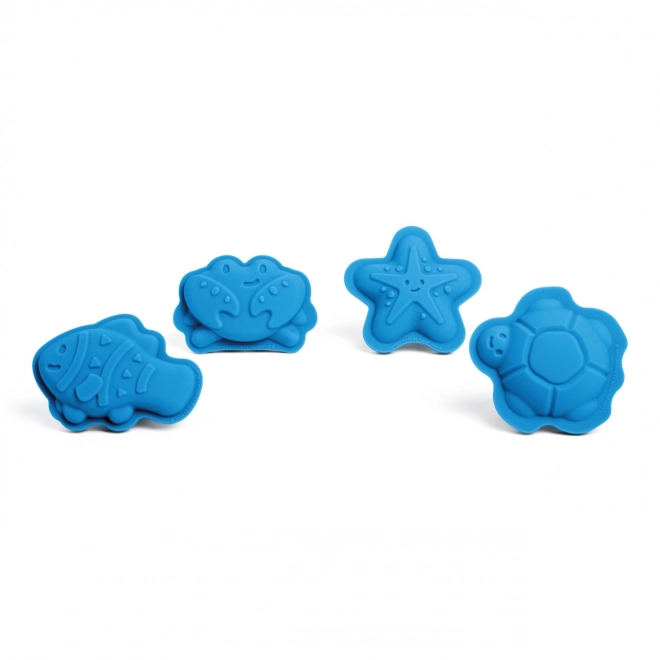 Bigjigs Toys Silikon Sandformen Blau Ocean