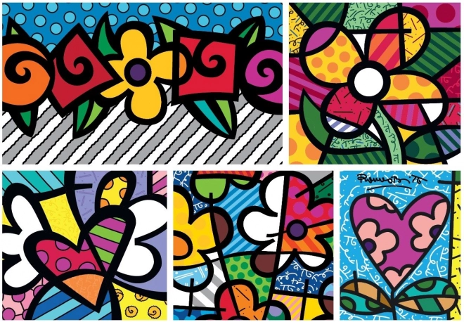 Bluebird Puzzle Kollektion: Herz und Blumen 1500 Teile