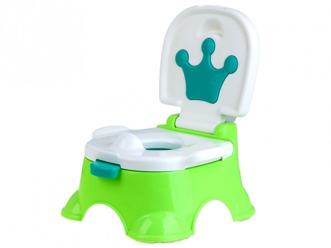 Musikalischer Toilettenthron für kleine Prinzessinnen 2-in-1 – grün