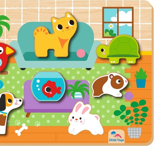 Einlegepuzzle Kuscheltiere von 2Kids Toys