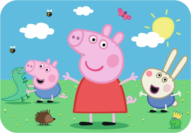 Peppa Wutz: Hol dir die süße Peppa - Holzpuzzle mit 24 Teilen