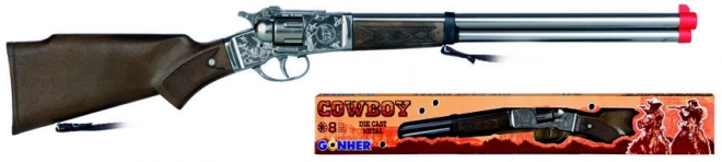 Silbernes Cowboy-Gewehr aus Metall