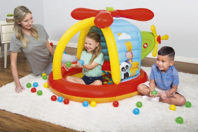 Aufblasbarer Helikopter Spielpool Fisher-Price mit Bällen