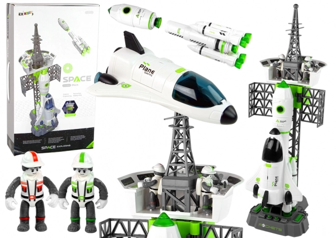 Weltraumabenteuer Set mit Rakete und Shuttle