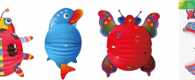 Lampion Kugel Tiere 24 cm