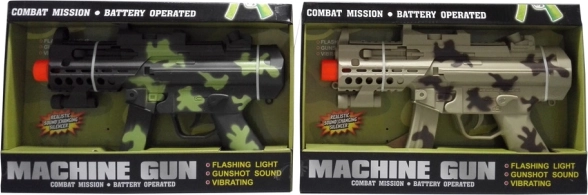 Maschinengewehr mit Licht- und Soundeffekten für Kinder