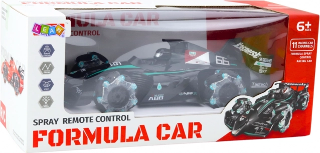RC-Rennwagen mit Raucheffekt und LED-Beleuchtung schwarz