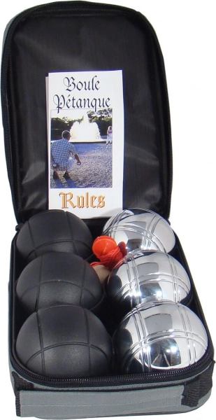 Pétanque Provence Set mit 6 Kugeln im Etui