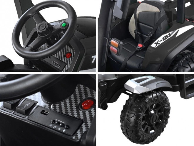 Großer Kindertraktor mit Anhänger und Fernsteuerung