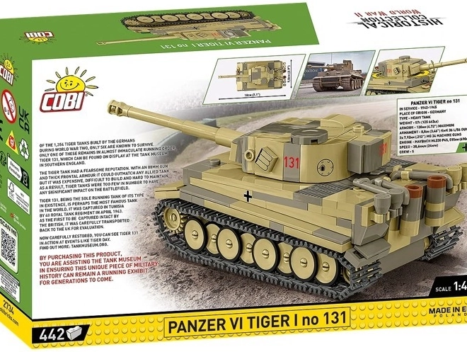 Modell des Panzers VI Tiger I Nr. 131 von COBI