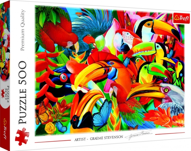 Puzzle Bunte Vögel 500 Teile