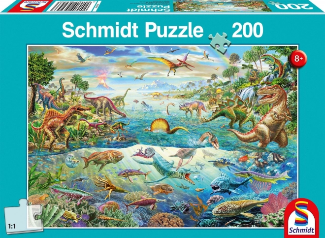 Schmidt Puzzle Dinosaurierwelt 200 Teile