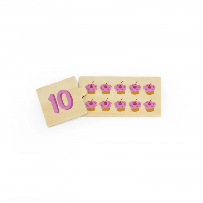 Viga Montessori Zahlen Puzzle Set