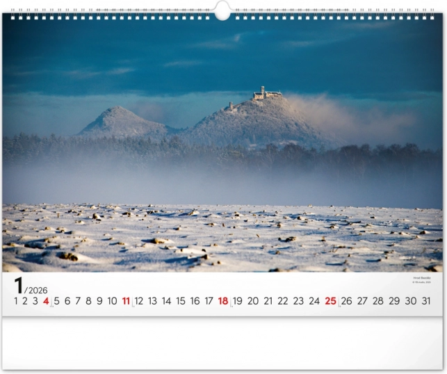 Wandkalender Panoramata Tschechiens 2026