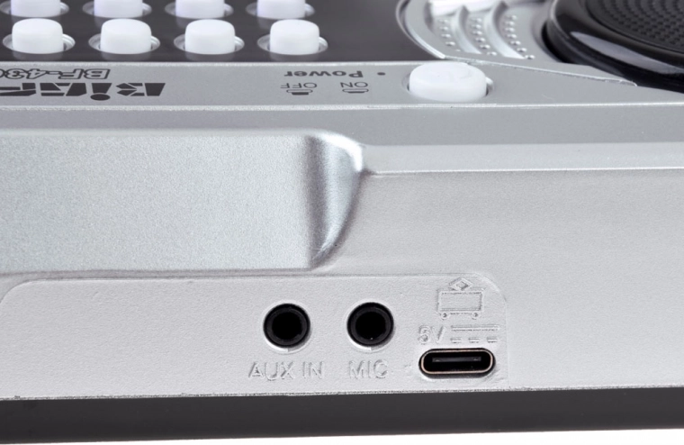 Singen und Spielen mit AUX IN und Mikrofon