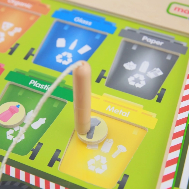 Masterkidz Magnettafel Abfalltrennung Recycling LKW Montessori